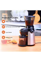 GEEPAS | 150 Watts Coffee Grinder Stainless Steel | GCG41013