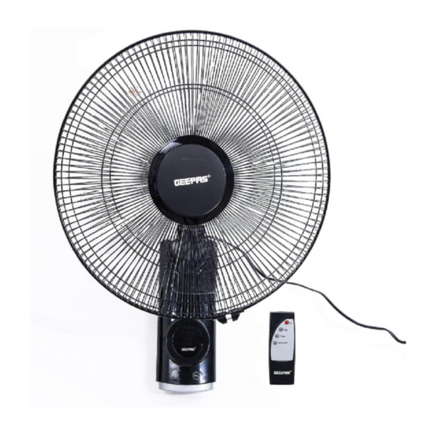 GEEPAS | 16" Wall Fan 60 Watts 3 Speed Settings With 7.5 Hours Timer | GF9479