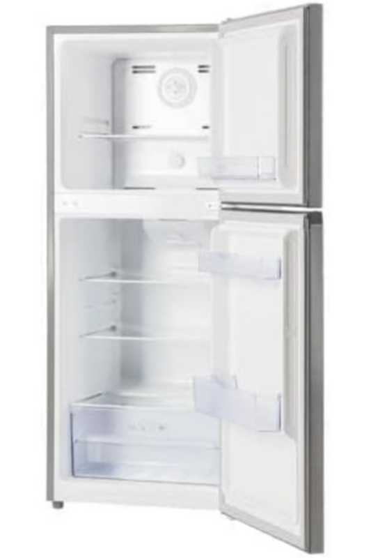 GEEPAS | 250L Gross Capacity Double Door Total No-Frost Refrigerator Net capacity 180L, Multi-Airflow with Faster and Deep Cooling| GRF2522SXN