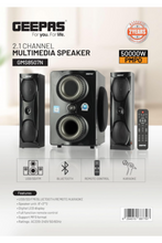 GEEPAS | 2.1 Multimedia Speaker 35000 Watts | GMS8507