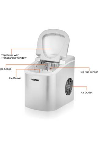 GEEPAS | 2.2 Liters Portble Automtic Ice Maker | GIM63015UK