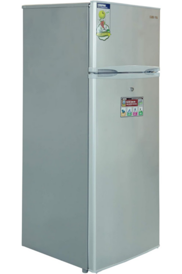 GEEPAS | 240 Liters Free Standing Durable Double Door Refrigerator | GRF2400SXE