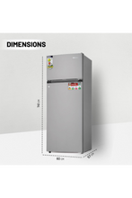 GEEPAS | 240 Liters Free Standing Durable Double Door Refrigerator | GRF2400SXE