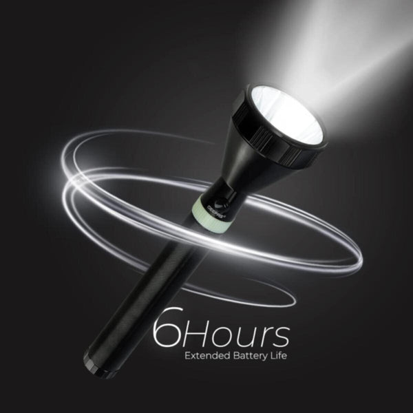GEEPAS | 2500mAh Rechargeable LED Flashlight 2000 Meter Distance Portable | GFL51074