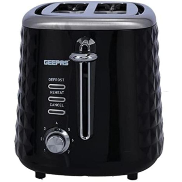 GEEPAS | 2 Slice Bread Toaster Adjustable 7 Browning Control 850W | GBT36536