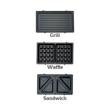 GEEPAS | 2 Slice Sandwich Maker 750W Silver | GSM5425