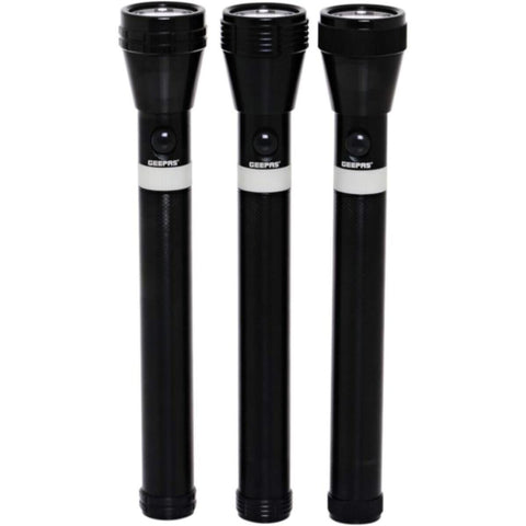 GEEPAS | 3-in-1 Rechargeable LED Flashlight Aluminium Body | GFL4622