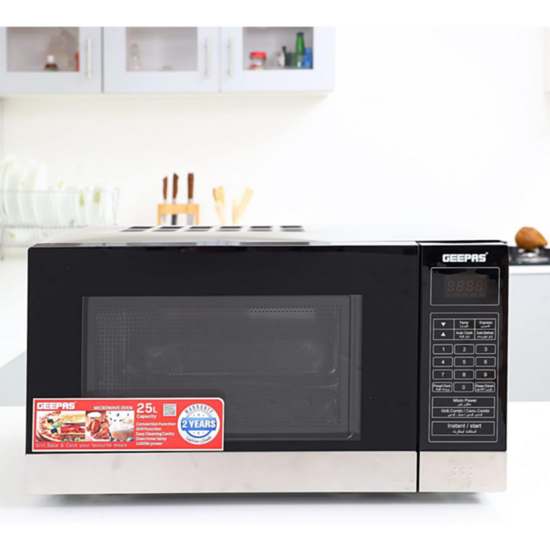 GEEPAS | 30 Litres Digital Microwave Oven 1400W | GMO2706CB