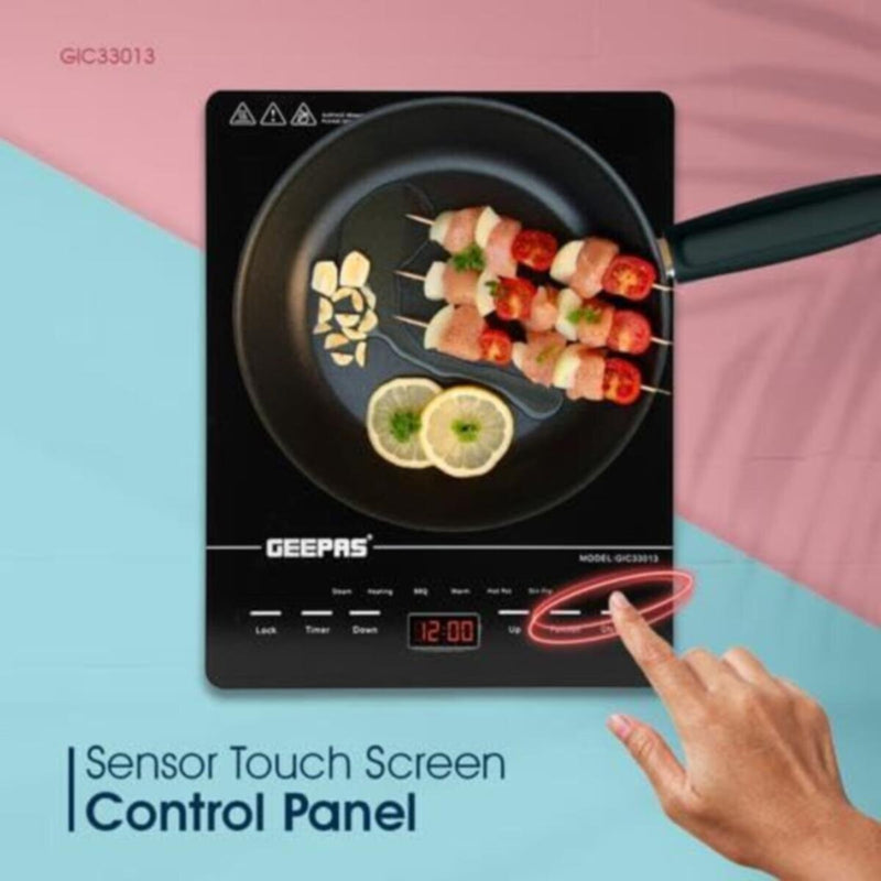 GEEPAS | 4 Digit Led Display Digital Infrared Cooker 2000W | GIC33013