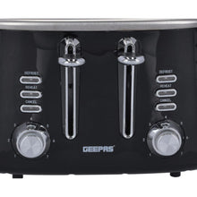GEEPAS | 4 Slice Bread Toaster Adjustable 7 Browning Control 4 Slice Pop Up | GBT36537