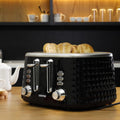 GEEPAS | 4 Slice Bread Toaster Adjustable 7 Browning Control 4 Slice Pop Up | GBT36537