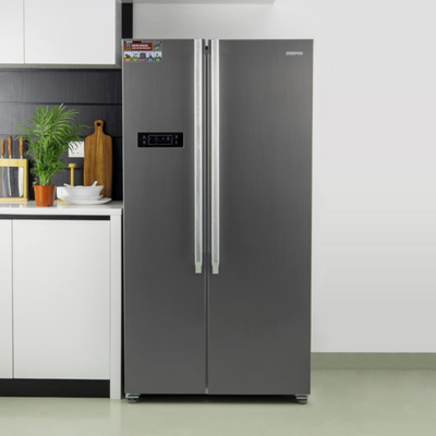 GEEPAS | 550 Litres Side By Side Refrigerator 3 Star | GRFS5520SXHN