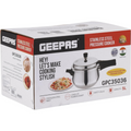 GEEPAS | 5 Litres Stainless Steel Pressure Cooker | GPC35036