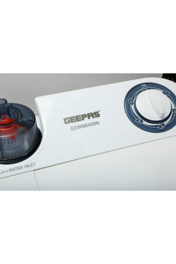 GEEPAS | 7.2 Kg Twin Tub Semi-Automatic Washing Machine | GSWM6468