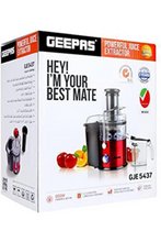 GEEPAS | 800 Watts 2.2 Liters Centrifugal Juicer With 75mm Wide Mouth | GJE5437
