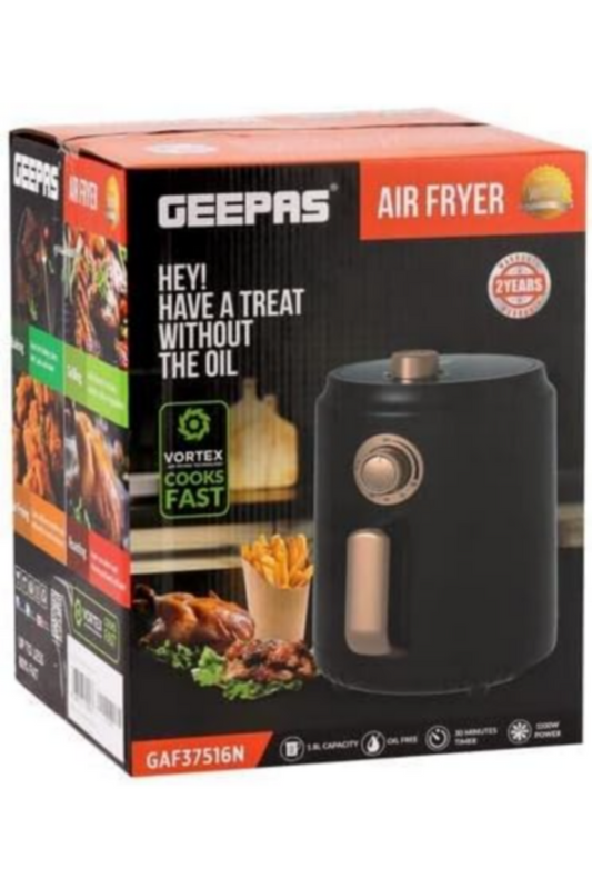 GEEPAS | Air Fryer 1.8 Liters Cool Touch Housing & Handle | GAF37516