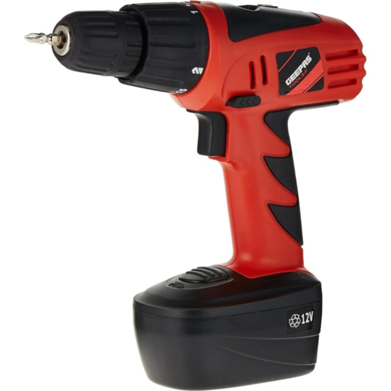GEEPAS | Cordless Electric Drills 12 Volts | GCD7628