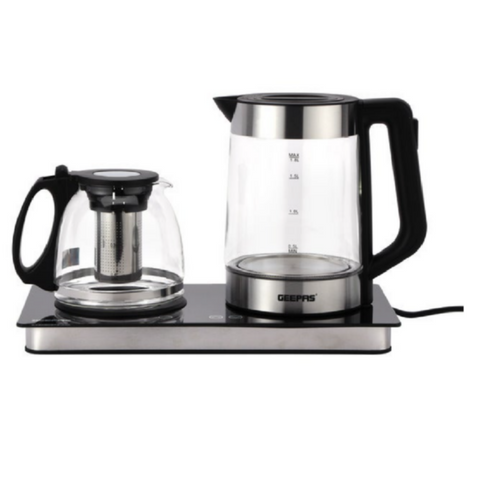 GEEPAS | Digital Tea Maker 2200W Black/Silver | GTM38065