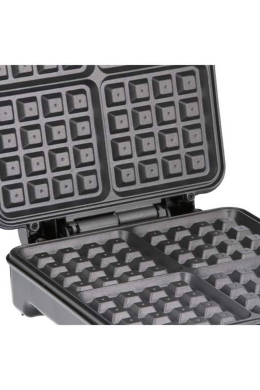 GEEPAS | Electric Waffle Maker 1100 Watts 4 Slice Non-Stick | GWM5417