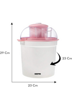 GEEPAS | Ice Cream Maker Machine 1.7 Liters Aluminum Removable Inner Bowl | GIM63027UK
