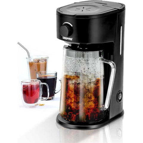 GEEPAS | Ice Tea Coffee Maker with Permanent Nylon Filter 700W | GCM41516