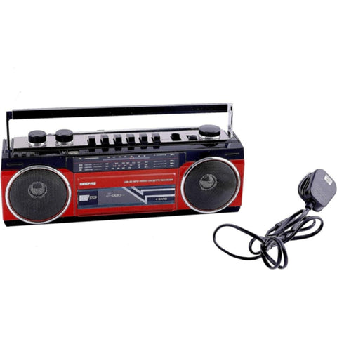 GEEPAS | Microphone Speakers Usb Sd Radio Casset Recorder | GCR13011