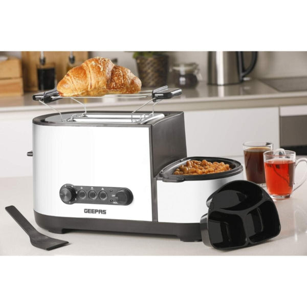 GEEPAS | Multi-Function Toaster Silver 1250W | GBT36508UK