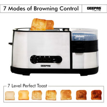 GEEPAS | Multi-Function Toaster Silver 1250W | GBT36508UK