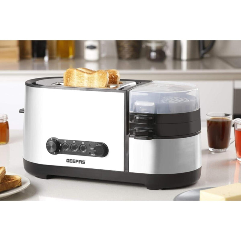 GEEPAS | Multi-Function Toaster Silver 1250W | GBT36508UK