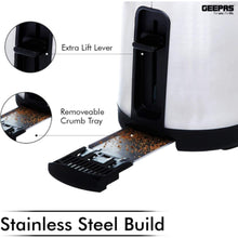 GEEPAS | Multi-Function Toaster Silver 1250W | GBT36508UK