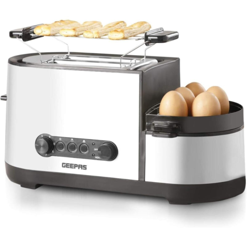 GEEPAS | Multi-Function Toaster Silver 1250W | GBT36508UK