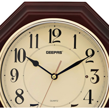 GEEPAS | Pendulum Wall Clock Brown | GWC4810