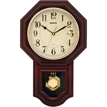 GEEPAS | Pendulum Wall Clock Brown | GWC4810