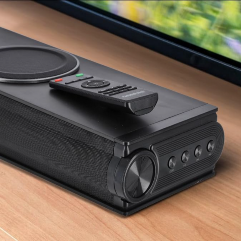 GEEPAS | Portable Sound bar System 2.2ch 2 Inbuilt Sub Woofer | GMS11152