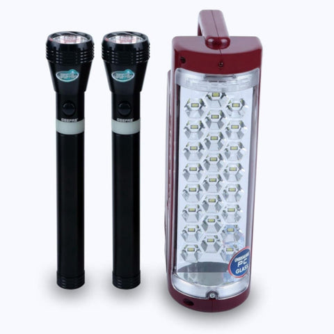 GEEPAS | Rechargeable Led Lantern And Flashlight | GEFL4141
