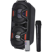 GEEPAS | Rechargeable Portable Speaker with 1500 MAh Huge Battery | GMS11187