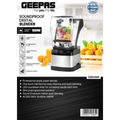 GEEPAS | Sound Proof Digital Blender Led Timer 2L Jar | GSB44084
