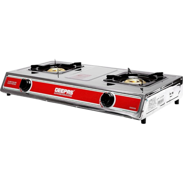 GEEPAS | Stainless Steel 2-Burner Gas Hob Burner | GK6898