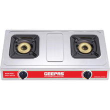GEEPAS | Stainless Steel 2-Burner Gas Hob Burner | GK6898