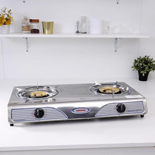 GEEPAS | Stainless Steel Gas Stove 2 Burner Hob | GK73-BS