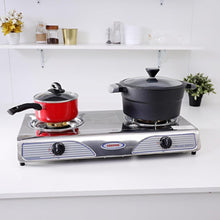 GEEPAS | Stainless Steel Gas Stove 2 Burner Hob | GK73-BS