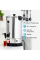 GEEPAS | Stainless Steel Water Boiler Silver | GK38048