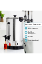 GEEPAS | Stainless Steel Water Boiler Silver | GK38048