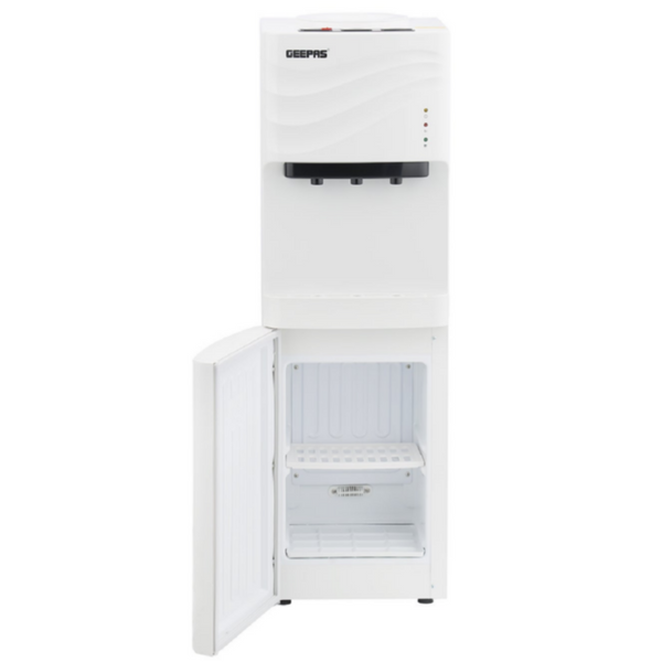 GEEPAS | Water Dispenser with Refrigerator Stainless Steel Water Tank | GWD8355