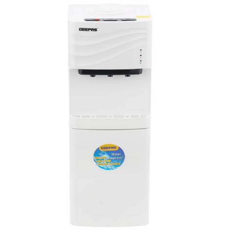 GEEPAS | Water Dispenser with Refrigerator Stainless Steel Water Tank | GWD8355