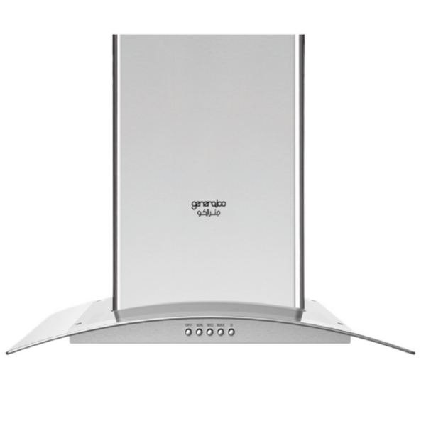 GENERALCO | Stainless Steel Curved Chimney Hood 60 cm | 60CU