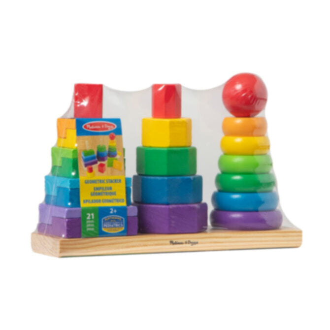 MELISSA & DOUG | Geometric Stacker Toddler Toy 2+ years | 46000567