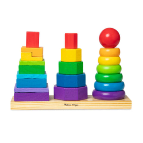 MELISSA & DOUG | Geometric Stacker Toddler Toy 2+ years | 46000567