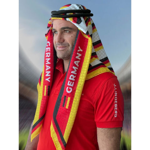 Germany | Football fan head gear Arabic Style - Ghutra and Egal setÂ |Â OneÂ size