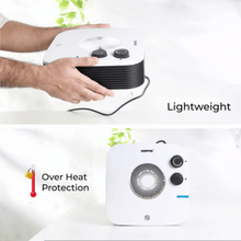 GEEPAS | Flat Fan Heater Adjustable Thermostat 2000W | GFH28539UK